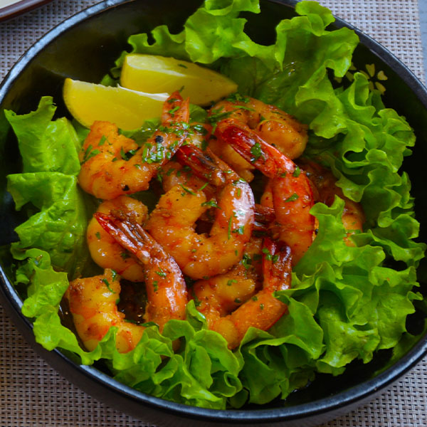 Langostino al ajillo