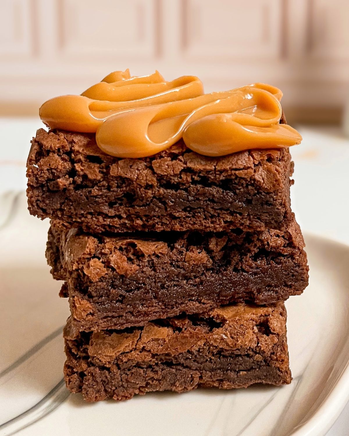Brownie con Dulce de leche 