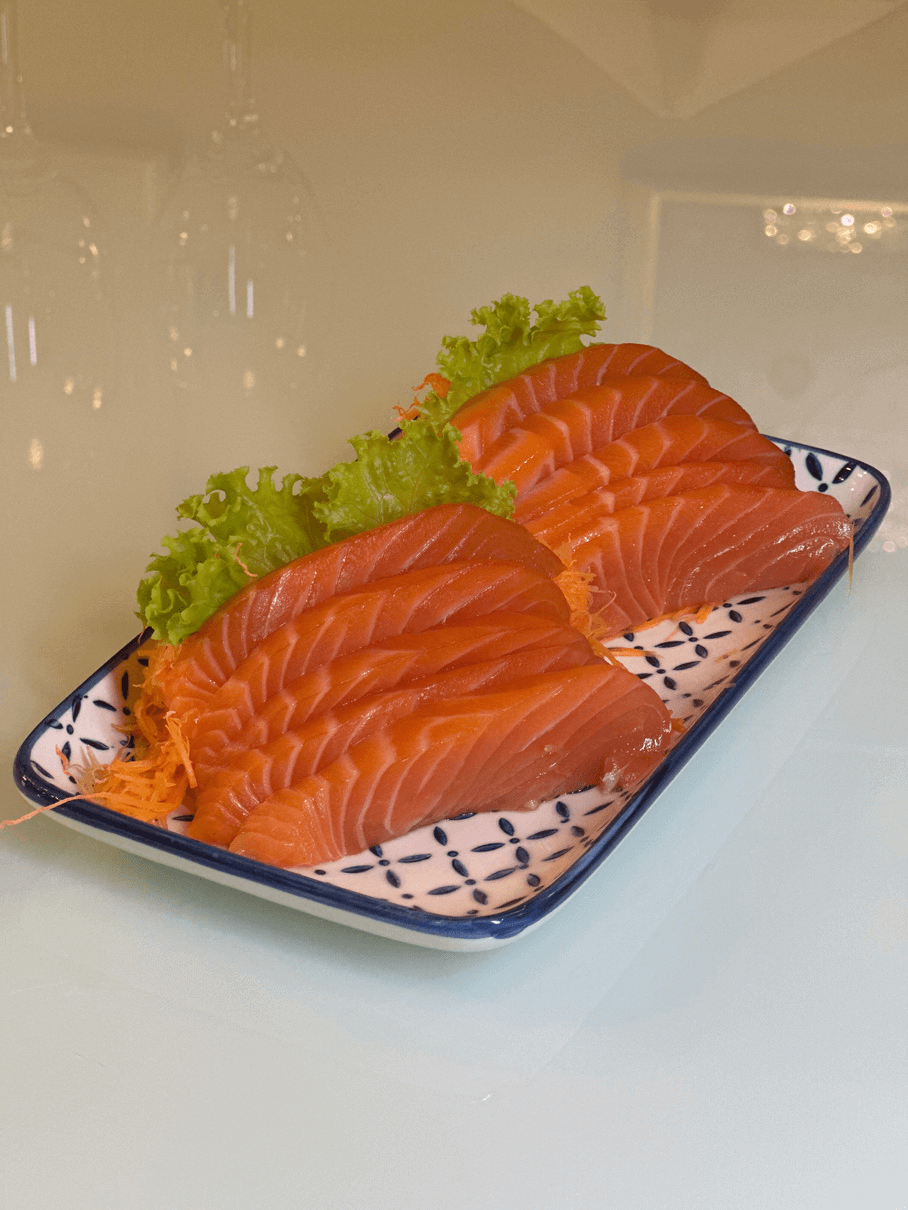 Sashimi de salmón