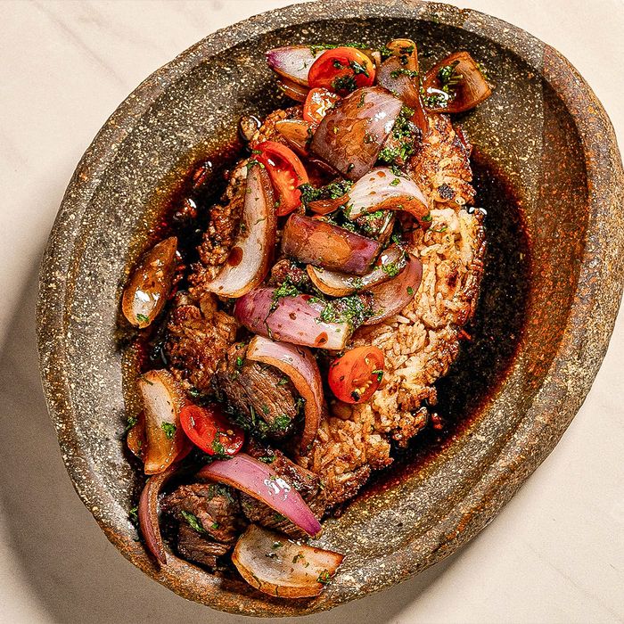Tacu tacu con lomo saltado