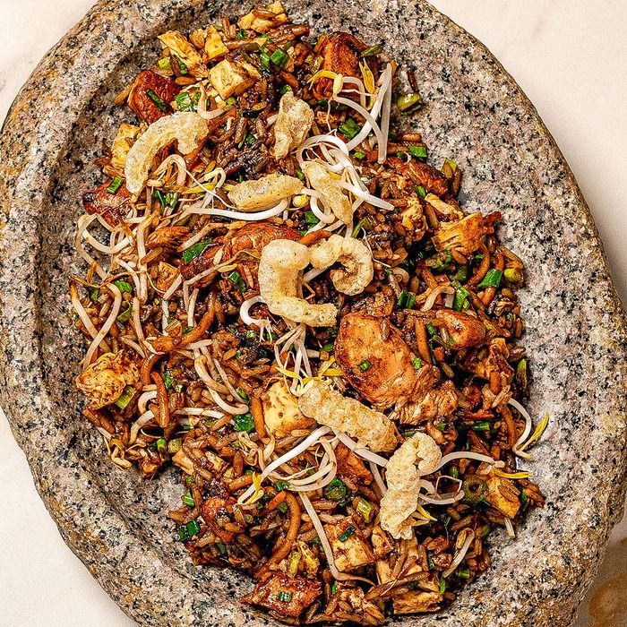 Arroz chaufa de mariscos