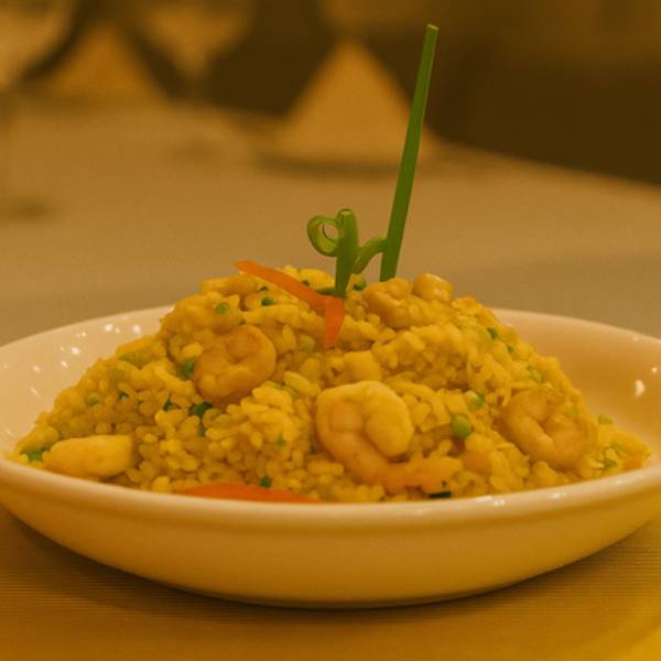 Arroz frito con carne de cerdo